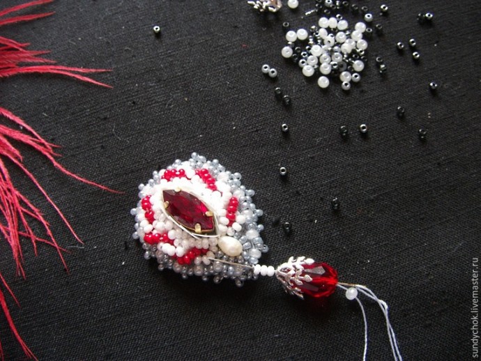 ​Создаем свадебные серьги "Мирослава": часть 5