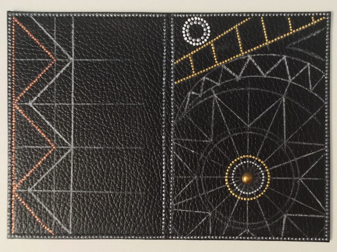 Точечная роспись обложки на паспорт: часть 3