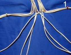 ​Ажурный поясок с кистями и бусинками в технике макраме: часть 2