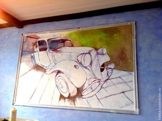 Декор стены: настенная структурная живопись