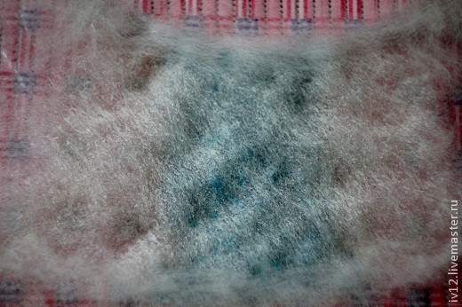 Пелерина валяная из фактурной пряжи: часть 1