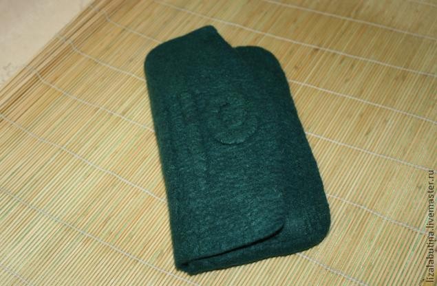 ​Валяный клатч: часть 6