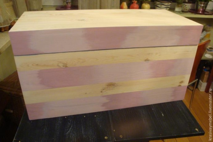 ​Декорирование сундука в объемной технике: часть 1