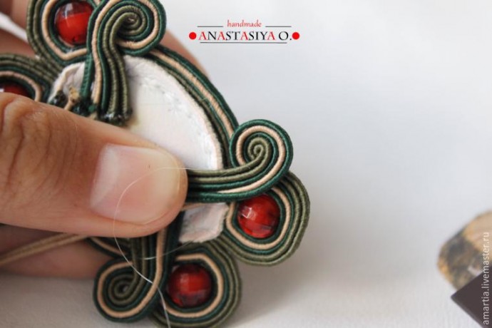 Создание шикарного сутажного браслета с агатом: часть 1