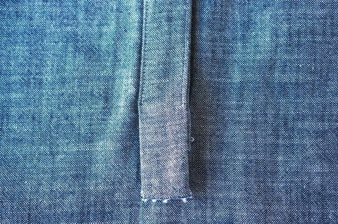 Обработка застежки поло