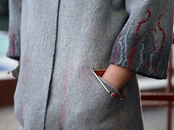 Чудной кармашек: делаем необычный карман с фермуарной застежкой, часть 3