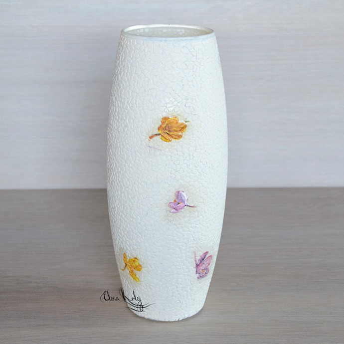 ​Декорируем вазу "Крокусы": часть 3