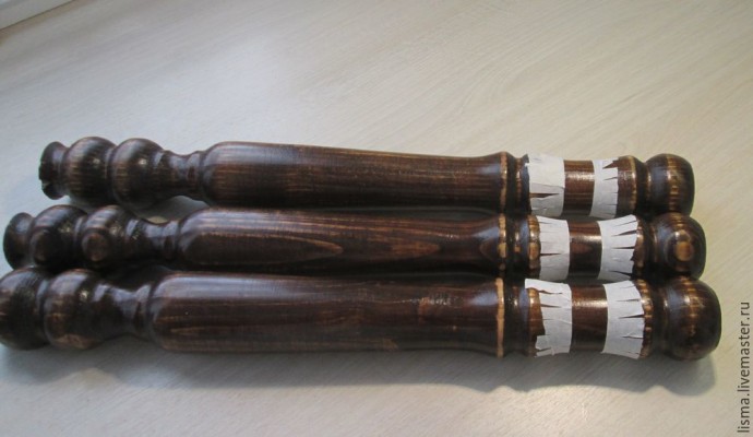 Мастерим кофейный столик с "коваными" элементами: часть 2