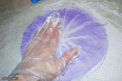 ​Мастер-класс по валянию цветка "Вьюнок": часть 3