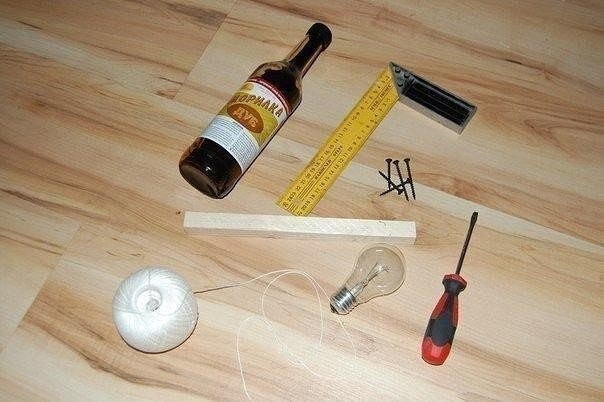Напольный светильник своими руками