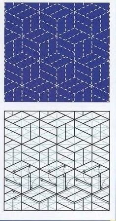 Схемы для вышивки сашико