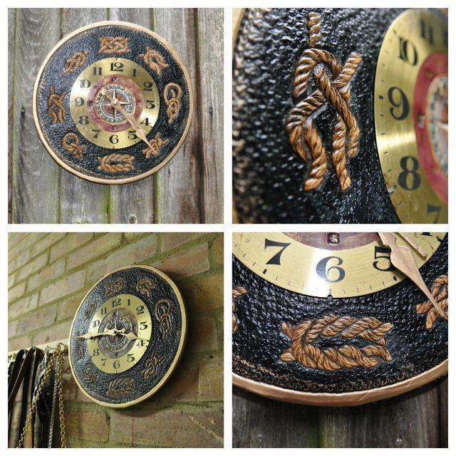 Создаем настенные часы из кожи