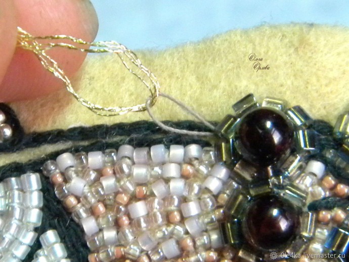 Вышиваем бисером "Облачко": часть 2