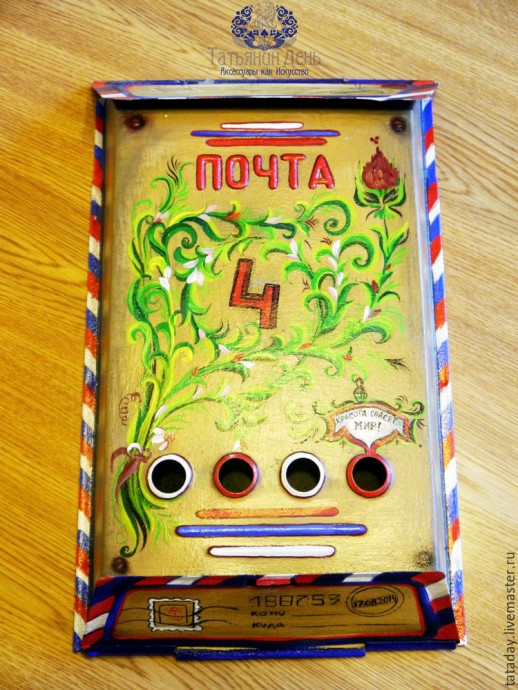 Декорируем старый почтовый ящик: часть 2