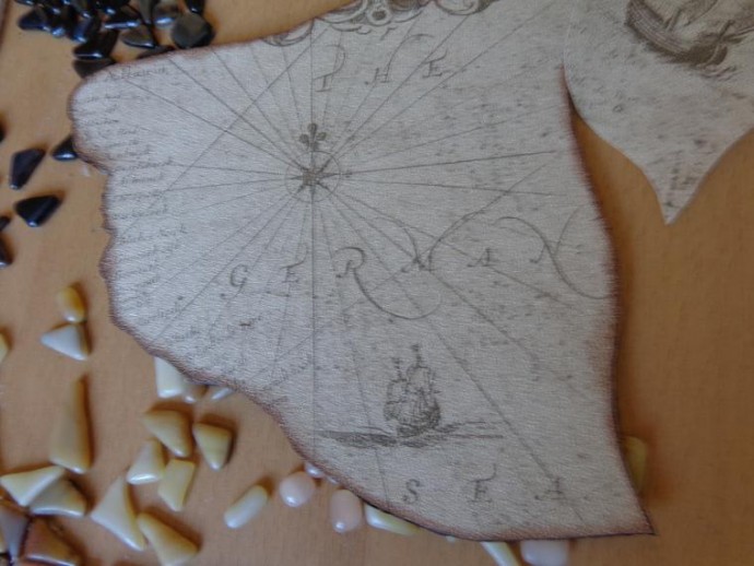 Мозаичный столик "Остров сокровищ"