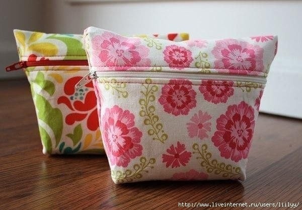 Шьем косметичку: мастер-класс