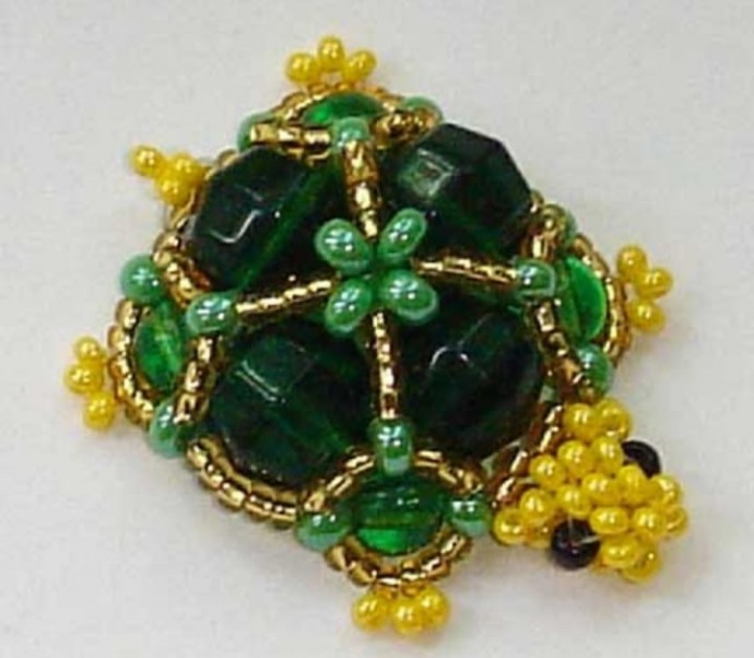 ​Черепаха из бусин и бисера