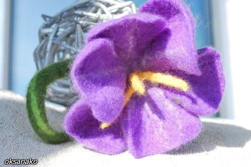 ​Мастер-класс по валянию цветка "Вьюнок": часть 6