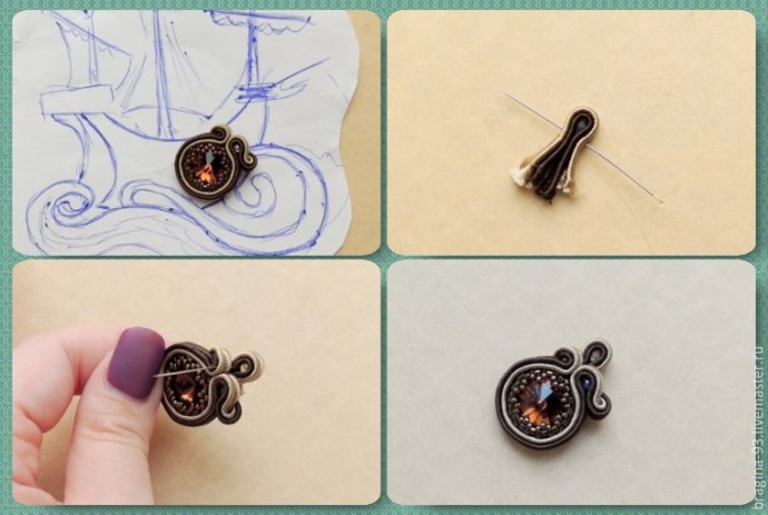 Создаем брошь "Парусник": часть 1