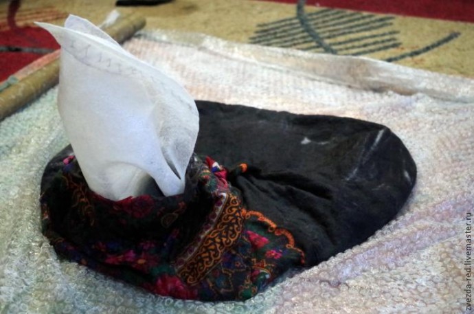 Мастер-класс по валянию сумки "Матрёнушка" с использованием платка: часть 2