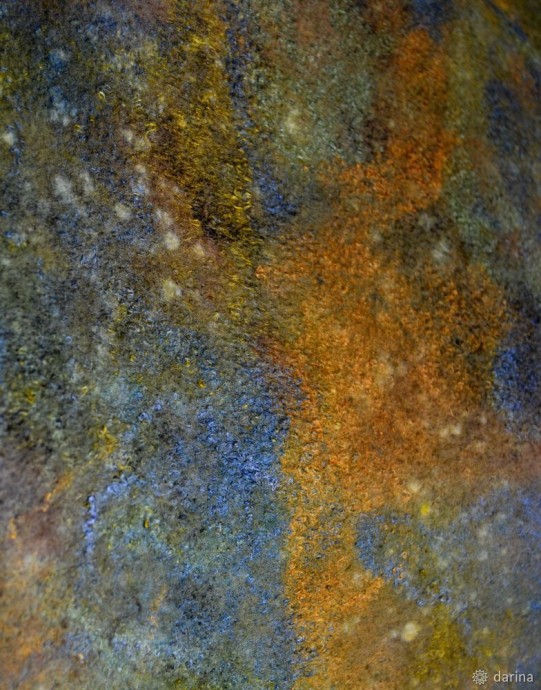 Учимся валять и окрашивать безрукавку: часть 2