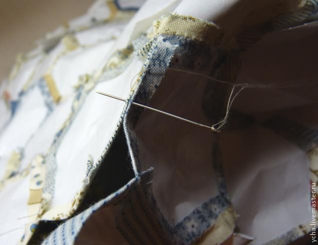 Изготовление блока "бабушкин сад" с помощью бумаги для заморозки