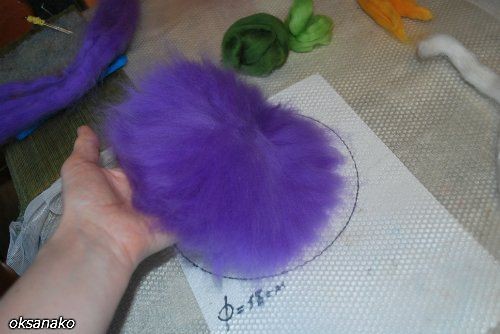 ​Мастер-класс по валянию цветка "Вьюнок": часть 1