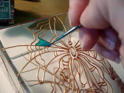 Расписываем стеклянную вазу: часть 2