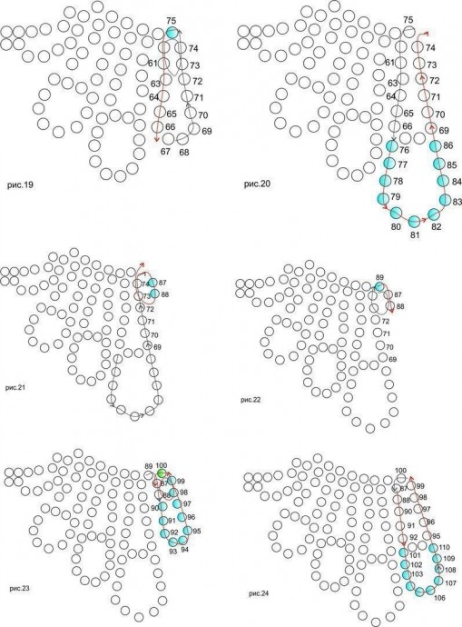 Свадебный вариант кружевного колье