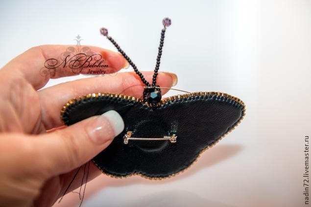 Вышивка бисером "Брошь-бабочка экзотическая": мастер-класс, часть 5