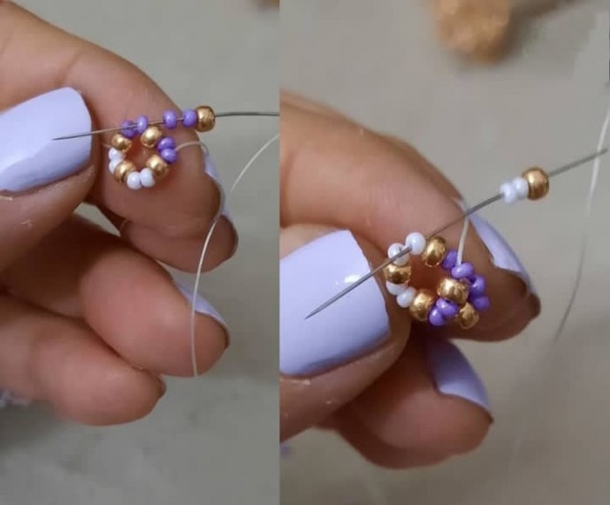 Учимся плести жгут из бисера