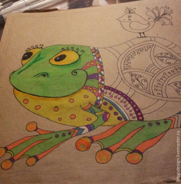 ​Рисуем орнамент на крафт-бумаге: часть 1