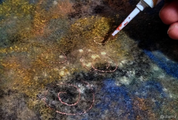 Учимся валять и окрашивать безрукавку: часть 2