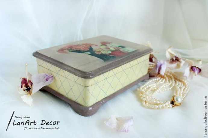 Шкатулка "Цветочное утро": мастер-класс, часть 4