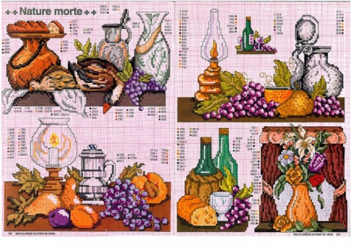 ​Вышиваем красивые натюрморты: часть 2
