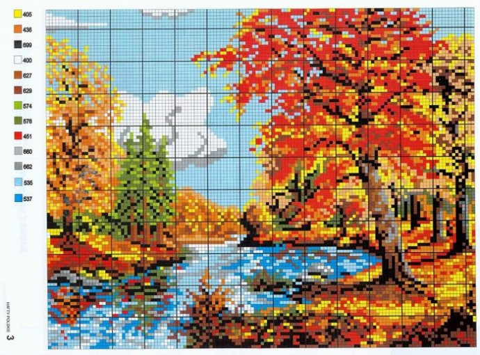 Вышиваем осенние пейзажи и не только