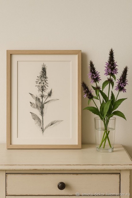 ​Как создать ботаническую монотипию: мастер-класс по переносу рисунка на бумагу