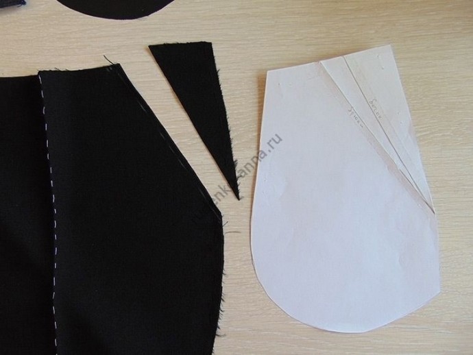 ​Как убрать талиевую вытачку в карман на брюках и юбке