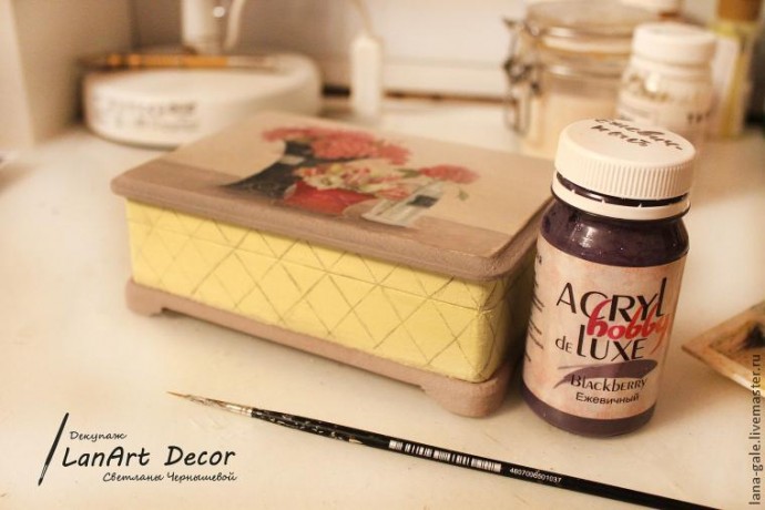 ​Шкатулка "Цветочное утро": мастер-класс, часть 2