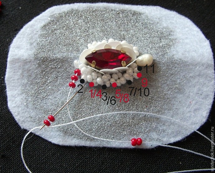 ​Создаем свадебные серьги "Мирослава": часть 2