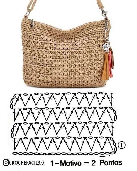​Вязаные сумочки небольшого размера