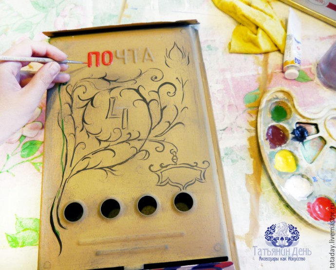 Декорируем старый почтовый ящик: часть 1
