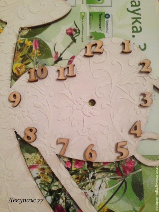 ​Создание настенных часов "Кошка-хамелеон": часть 2