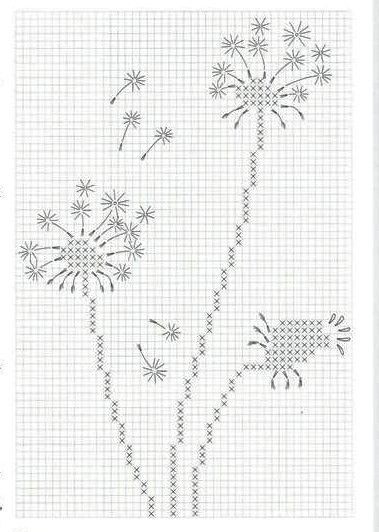 ​Вышиваем одуванчики