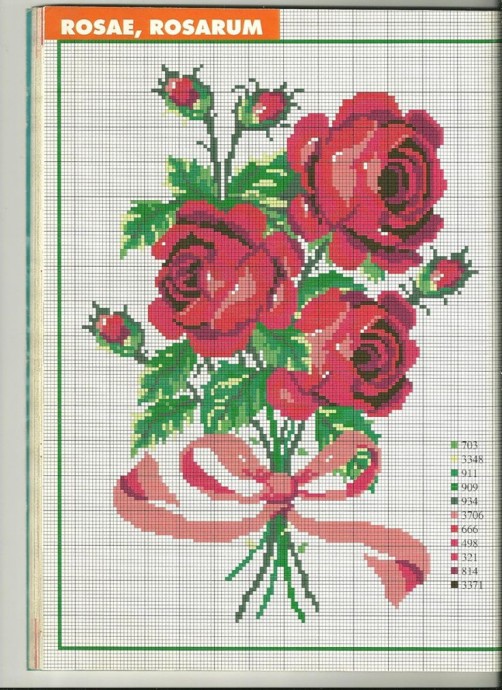 Вышиваем прелестные букеты цветов