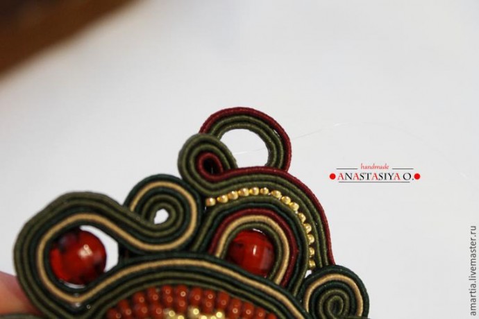 Создание шикарного сутажного браслета с агатом: часть 2