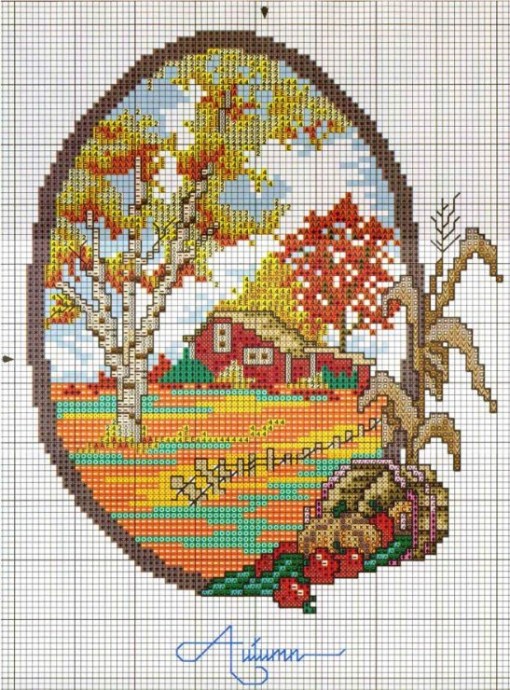 Вышиваем осенние пейзажи и не только