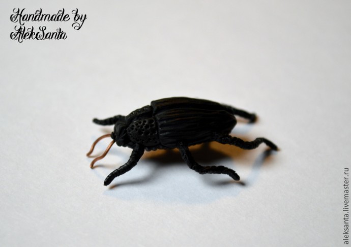 Жук из запекаемой полимерной глины: мастер-класс, часть 4