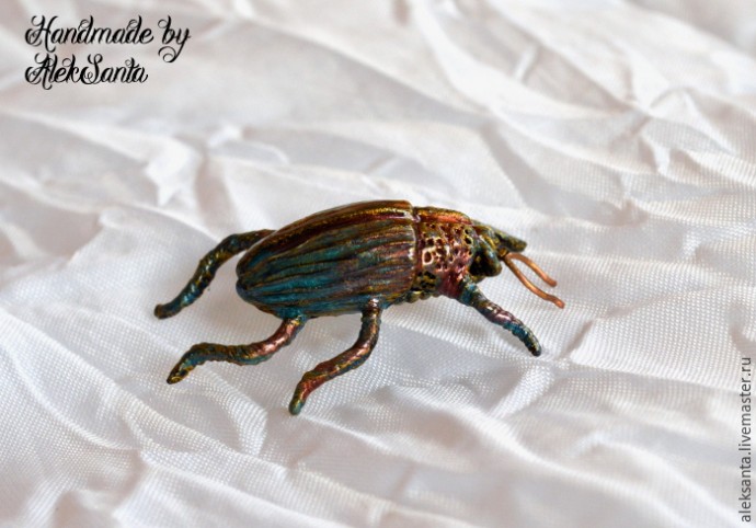 Жук из запекаемой полимерной глины: мастер-класс, часть 4