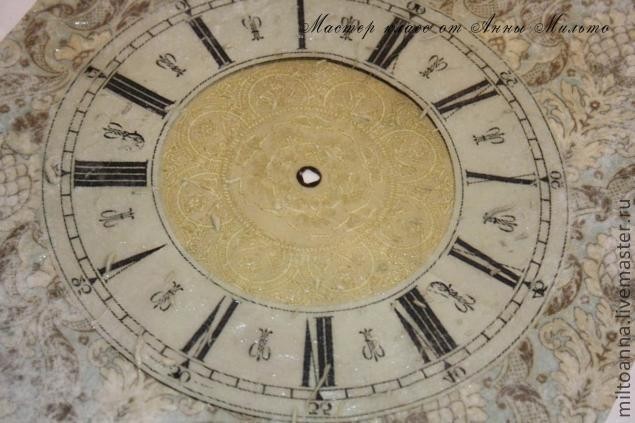 Часы в технике классического декупажа: часть 1